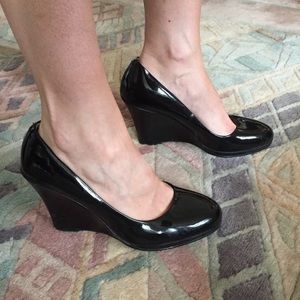 Cole Haan patent leather Wedge